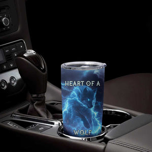 Heart Of A Wolf Soul Of A Dragon Tumbler Cup Personalized TS04 Print Your Wear