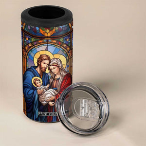 Faith Nativity Colorful Stained Glass 4 in 1 Can Cooler Tumbler Personalized TS04 Print Your Wear