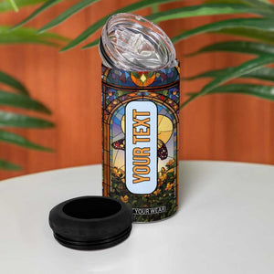 Faith Nativity Colorful Stained Glass 4 in 1 Can Cooler Tumbler Personalized TS04 Print Your Wear