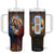 Faith Nativity Colorful Stained Glass Tumbler With Handle Personalized TS04 One Size: 40 oz Multicolor Print Your Wear