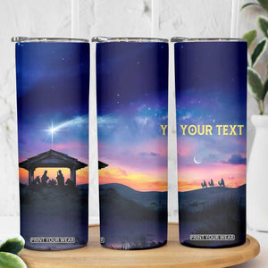 Nativity Of Jesus With Comet Skinny Tumbler Personalized TS04 Print Your Wear