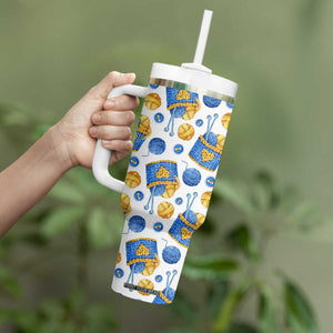 Knitting Pattern Tumbler With Handle Personalized TS04 Print Your Wear