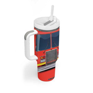 Firetruck Tumbler With Handle Personalized TS04 Print Your Wear