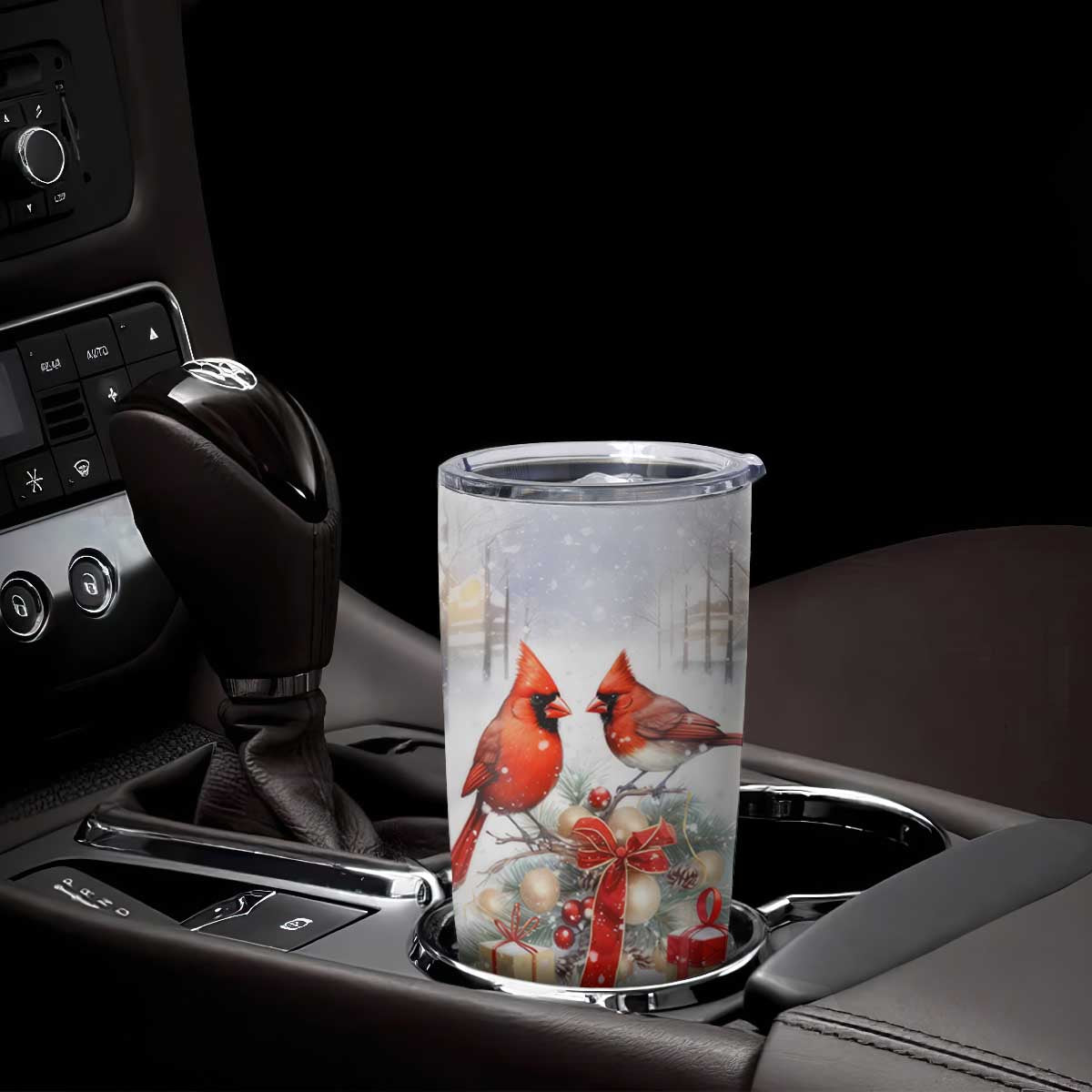 Cardinals Christmas Art Tumbler Cup Personalized TS04 Print Your Wear