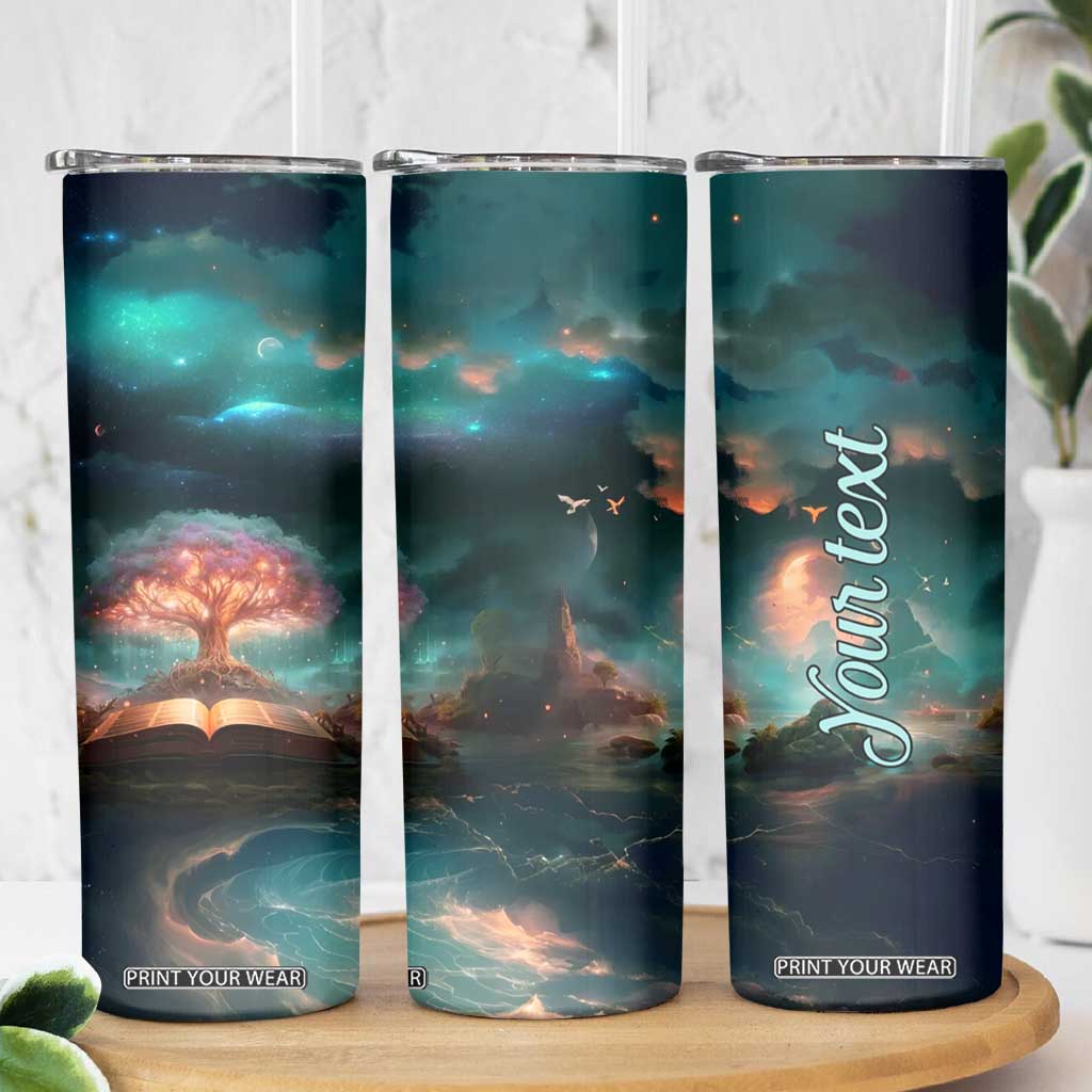 Books In The Forest Skinny Tumbler Personalized TS04 Print Your Wear