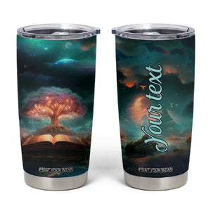 Books In The Forest Tumbler Cup Personalized TS04 Multicolor Print Your Wear