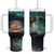 Books In The Forest Tumbler With Handle Personalized TS04 One Size: 40 oz Multicolor Print Your Wear