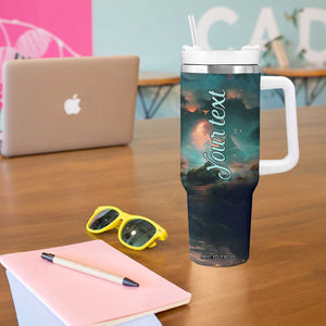 Books In The Forest Tumbler With Handle Personalized TS04 Print Your Wear