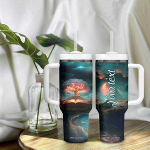 Books In The Forest Tumbler With Handle Personalized TS04 Print Your Wear