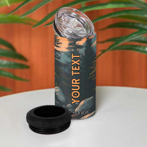 Retro Camping Tent 4 in 1 Can Cooler Tumbler Personalized TS04 Print Your Wear