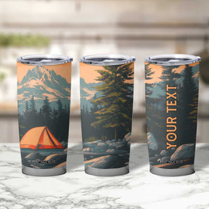 Retro Camping Tent Tumbler Cup Personalized TS04 Print Your Wear