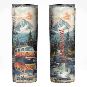 Camping RV Near The Lake Skinny Tumbler Personalized TS04 Multicolor Print Your Wear