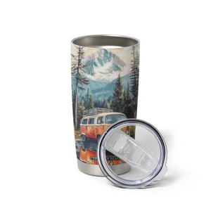 Camping RV Near The Lake Tumbler Cup Personalized TS04 Print Your Wear