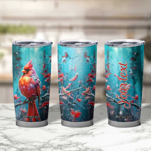 Colorful Cardinal Tumbler Cup Personalized TS04 Print Your Wear