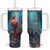 Colorful Cardinal Tumbler With Handle Personalized TS04 One Size: 40 oz Multicolor Print Your Wear