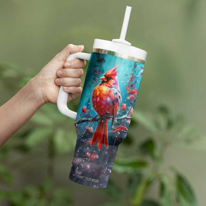 Colorful Cardinal Tumbler With Handle Personalized TS04 Print Your Wear