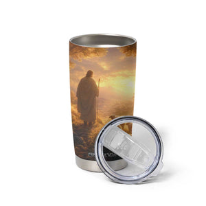 Jesus Walking On The Forest With Lambs Tumbler Cup Personalized TS04 Print Your Wear