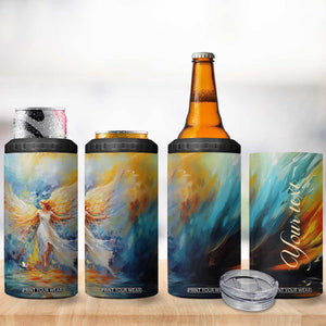 Colorful Faith Angel 4 in 1 Can Cooler Tumbler Personalized TS04 Print Your Wear