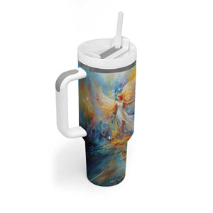 Colorful Faith Angel Tumbler With Handle Personalized TS04 Print Your Wear