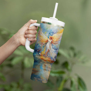 Colorful Faith Angel Tumbler With Handle Personalized TS04 Print Your Wear