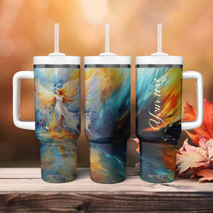 Colorful Faith Angel Tumbler With Handle Personalized TS04 Print Your Wear