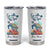 Turtle Go With The Flow Tumbler Cup Personalized TS04 Multicolor Print Your Wear