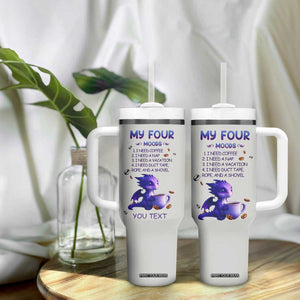 Dragon My Four Moods Tumbler With Handle Personalized TS04 Print Your Wear