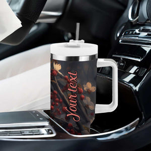 Cardinal Floral Tumbler With Handle Personalized TS04 Print Your Wear