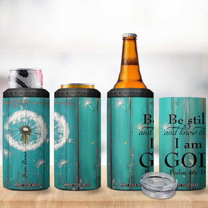 Faith Be Still 4 in 1 Can Cooler Tumbler Personalized TS04 Print Your Wear