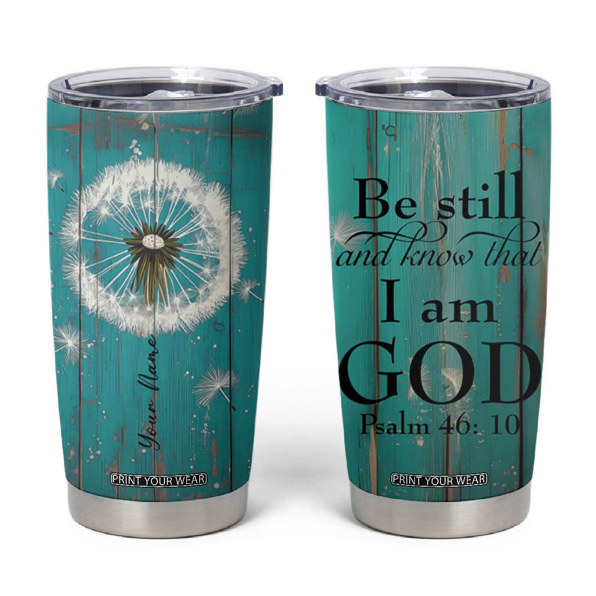 Faith Be Still Tumbler Cup Personalized TS04 Multicolor Print Your Wear