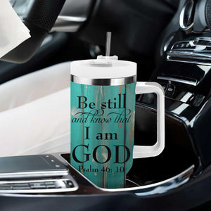 Faith Be Still Tumbler With Handle Personalized TS04 Print Your Wear