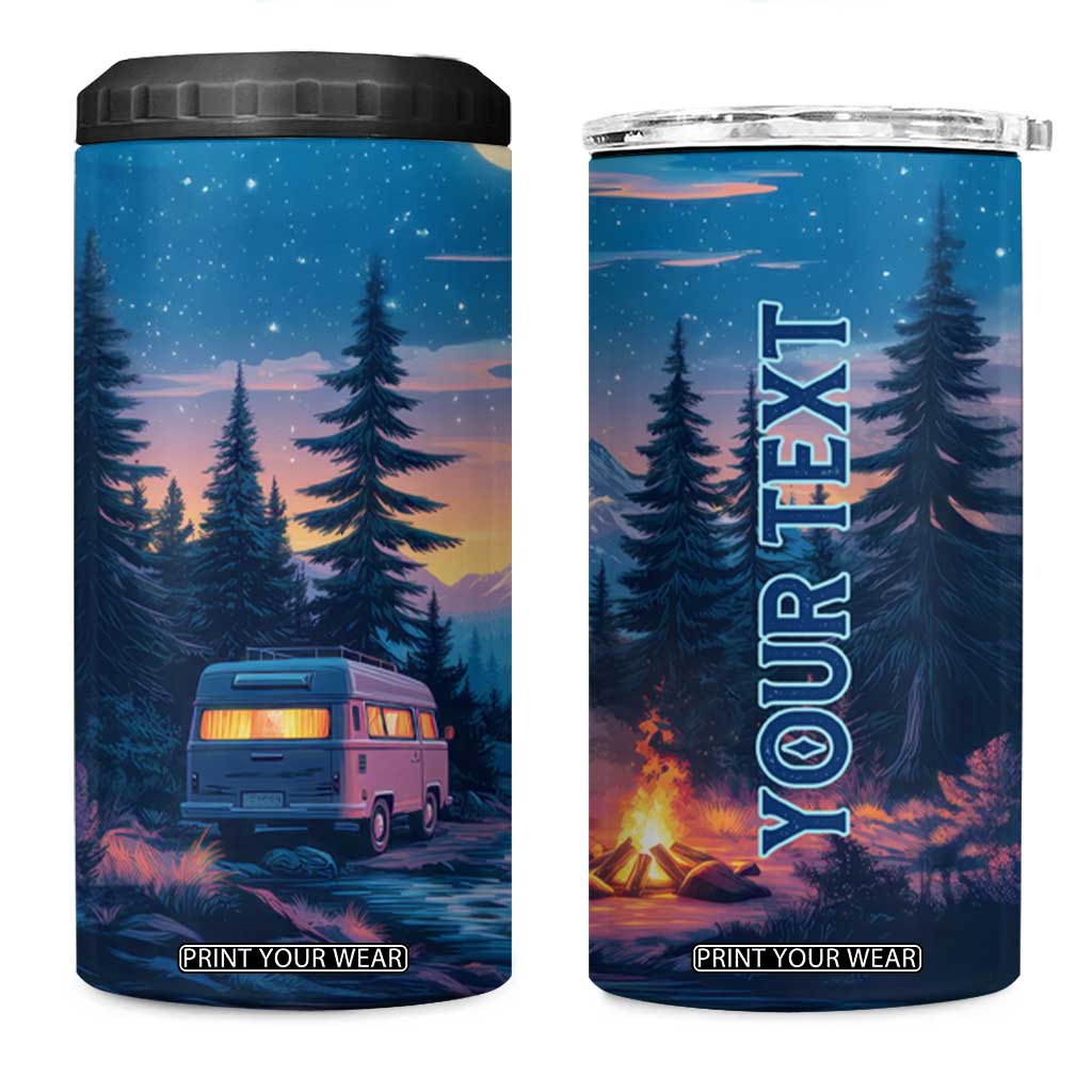 Camping RV 4 in 1 Can Cooler Tumbler Personalized TS04 One Size: 16 oz Multicolor Print Your Wear