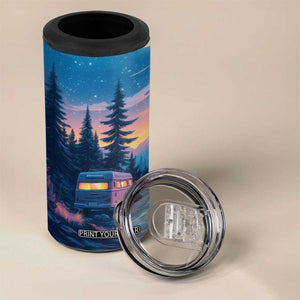 Camping RV 4 in 1 Can Cooler Tumbler Personalized TS04 Print Your Wear