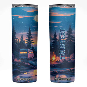 Camping RV Skinny Tumbler Personalized TS04 Multicolor Print Your Wear