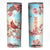 Cardinal Vintage Flower Skinny Tumbler Personalized TS04 Multicolor Print Your Wear