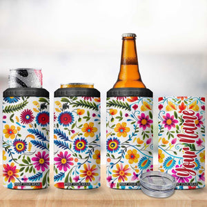 Gardening Mexican Flower Seamless 4 in 1 Can Cooler Tumbler Personalized TS04 Print Your Wear