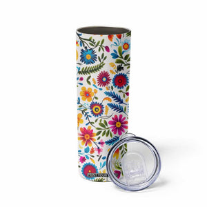 Gardening Mexican Flower Seamless Skinny Tumbler Personalized TS04 Print Your Wear