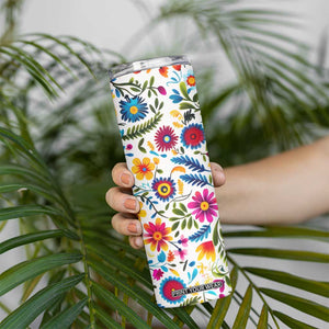 Gardening Mexican Flower Seamless Skinny Tumbler Personalized TS04 Print Your Wear