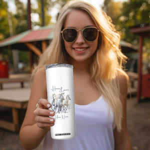 Horse Lover Skinny Tumbler Personalized TS04 Print Your Wear