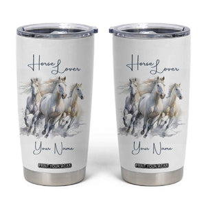 Horse Lover Tumbler Cup Personalized TS04 Multicolor Print Your Wear