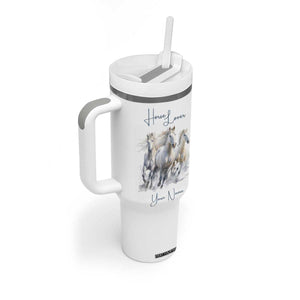 Horse Lover Tumbler With Handle Personalized TS04 Print Your Wear