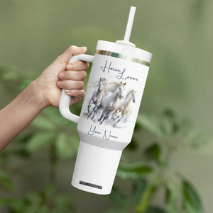 Horse Lover Tumbler With Handle Personalized TS04 Print Your Wear