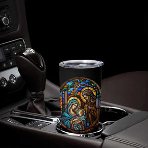 Faith Nativity Abstract Stained Glass Tumbler Cup Personalized TS04 Print Your Wear