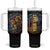 Faith Nativity Abstract Stained Glass Tumbler With Handle Personalized TS04 One Size: 40 oz Multicolor Print Your Wear