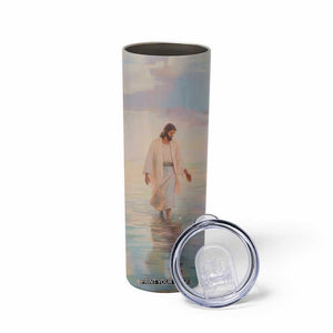 Jesus Walking On The Beach Skinny Tumbler Personalized TS04 Print Your Wear