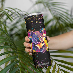 Koala Rainbow Color Style Skinny Tumbler Personalized TS04 Print Your Wear