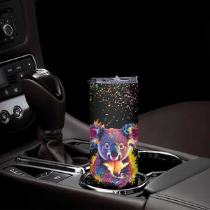 Koala Rainbow Color Style Skinny Tumbler Personalized TS04 Print Your Wear