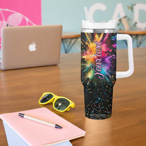 Koala Rainbow Color Style Tumbler With Handle Personalized TS04 Print Your Wear