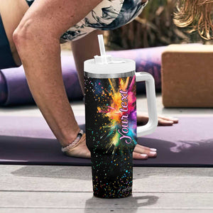 Koala Rainbow Color Style Tumbler With Handle Personalized TS04 Print Your Wear