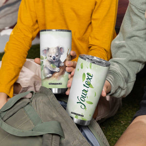 Koala Hugs Tree Tumbler Cup Personalized TS04 Print Your Wear